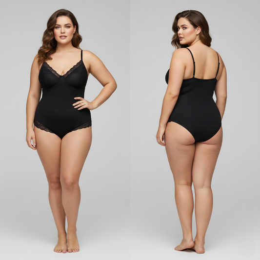 Body Seductor con Encaje – Control Suave & Ajuste Cómodo (Hecho en Colombia)
